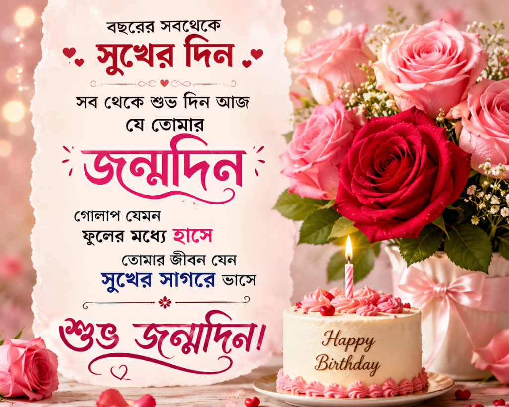 প্রিয় মানুষের জন্মদিনের শুভেচ্ছা