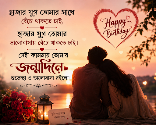 রোমান্টিক জন্মদিনের শুভেচ্ছা