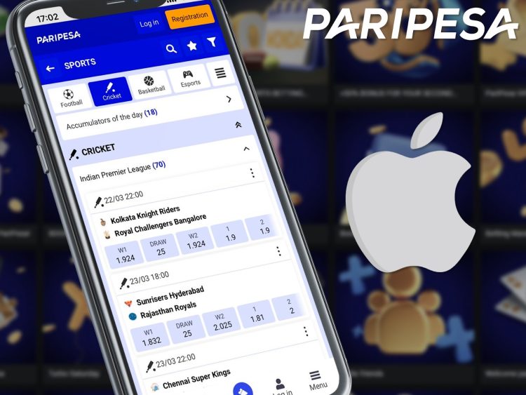 Paripesa app iOS